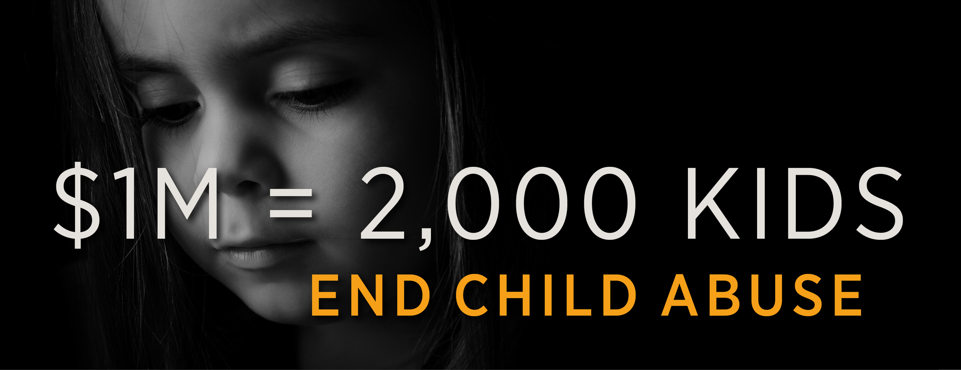 No Excuse. Stop Child Abuse. Give Today!